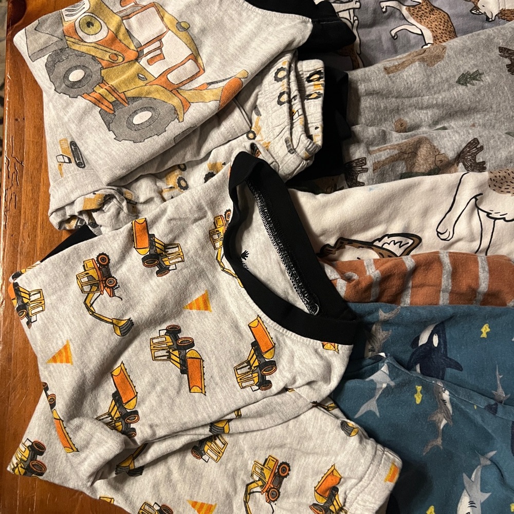 2T long sleeve pajamas lot bundle unisex or boys 13 pairs - Picture 4 of 6